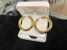 Load image into Gallery viewer, Silver Vermeil Donut Hoop Earring