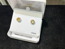 Load image into Gallery viewer, Silver Citrine Earrings