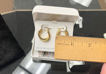 Load image into Gallery viewer, Double Tube Gold Vermeil Hoop Earrings