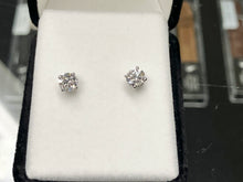 Load image into Gallery viewer, Lab Created Diamond White Gold Earrings