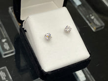 Load image into Gallery viewer, Lab Created Diamond White Gold Earrings