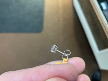 Load image into Gallery viewer, Lab Created Diamond White Gold Earrings