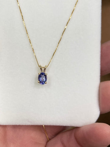 Tanzanite Gold Pendant