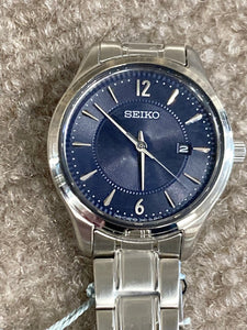 Women's Seiko Blue Dial Stainless Steel Watch
