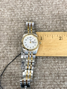 Women's Seiko Two Tone Day And Date Watch