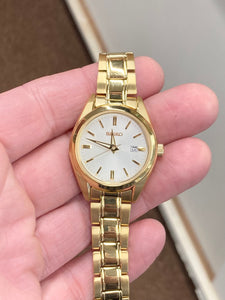 Women's Seiko Gold Tone Stainless Steel Watch