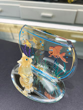 Cargar imagen en el visor de la galería, Cat And Fishbowl Glass Figurine