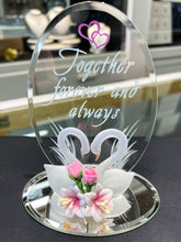 Load image into Gallery viewer, Swans Together Forever And Always Glass Figurine