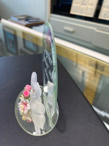 Swans Together Forever And Always Glass Figurine
