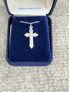 Silver Cross With Chain