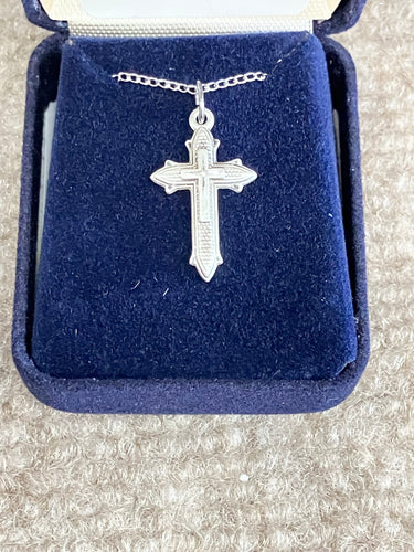 Silver Cross With Chain