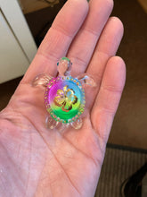 Load image into Gallery viewer, Island Pearl Turtle Glass Figurine
