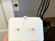 Load image into Gallery viewer, 14 K Rose Gold Ball Stud Earrings