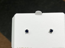 Cargar imagen en el visor de la galería, Sapphire White Gold Earrings