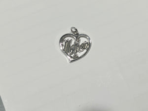 Mother Silver Heart Charm