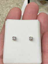 Charger l'image dans la galerie, Half Carat Natural Diamond Stud Earrings