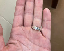 Load image into Gallery viewer, Men's Silver Wedding Ring 6 Millimeters Wide