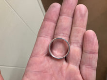 Load image into Gallery viewer, Men's Silver Wedding Ring 6 Millimeters Wide