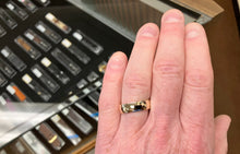 Load image into Gallery viewer, Wide Gold Wedding Band 10k