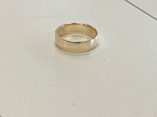 Load image into Gallery viewer, Wide Gold Wedding Band 10k
