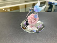 Load image into Gallery viewer, I love You Mom Hummingbird Glass Figurine
