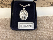Load image into Gallery viewer, Saint Clement Silver Pendant With Chain