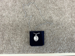 Saint Clement Silver Pendant With Chain