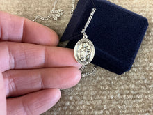 Load image into Gallery viewer, Saint Clement Silver Pendant With Chain