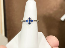 Charger l&#39;image dans la galerie, Sapphire And Diamond White Gold Ring