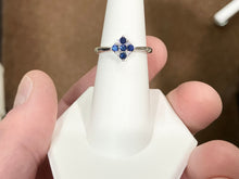 Load image into Gallery viewer, Sapphire And Diamond White Gold Ring