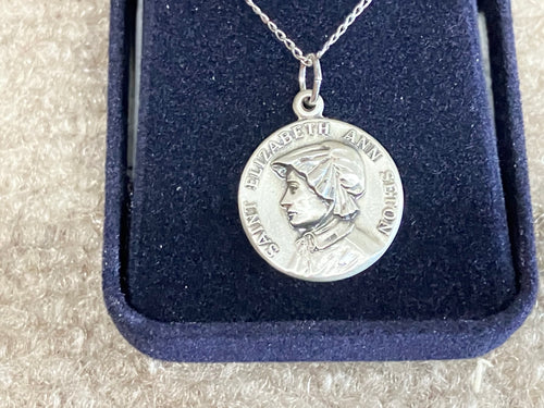 Saint Elizabeth Ann Seton Silver Pendant