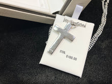 Charger l'image dans la galerie, Silver Cross Pendant And Steel Chain