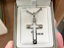 Charger l'image dans la galerie, Silver Cross Pendant And Steel Chain
