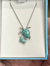 Load image into Gallery viewer, Turtles Silver Adjustable Pendant