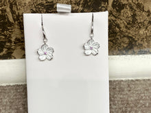 Cargar imagen en el visor de la galería, White Cherry Blossom Pink Sapphire Earrings