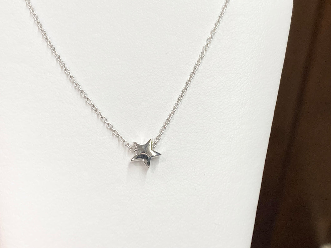 Silver Star Adjustable Necklace