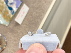 Lab Grown 3.48 Carat Diamond Stud Earrings