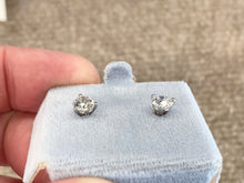 Load image into Gallery viewer, Lab Grown 1.42 Carat Diamond Earrings Martini Setting