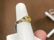 Load image into Gallery viewer, Golden Sapphire And Diamond Gold Ring