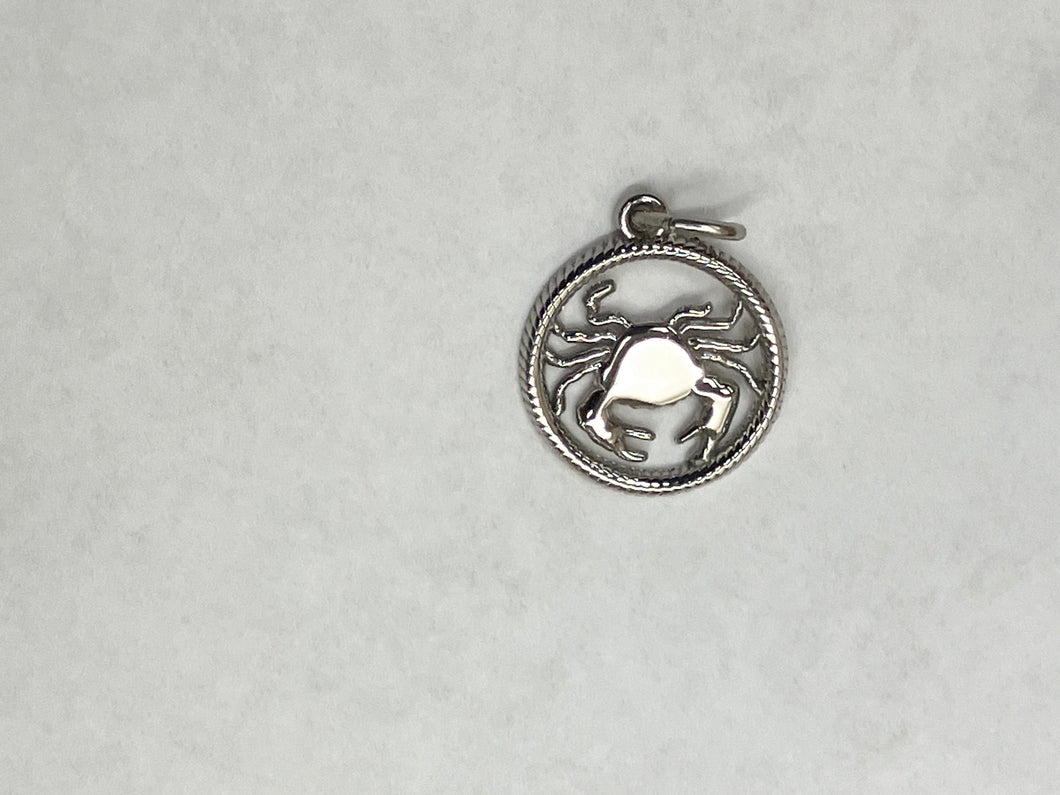 Cancer Silver Zodiac Charm