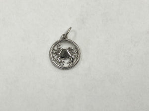 Cancer Silver Zodiac Charm