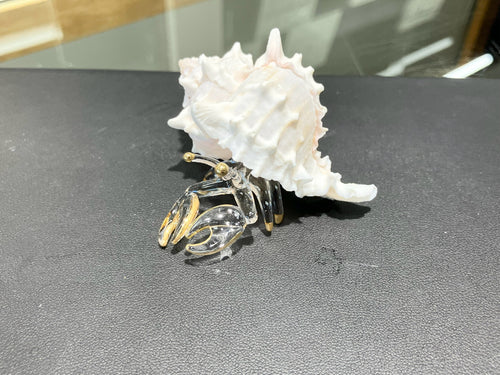 Hermit Crab Glass Figurine