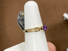 Load image into Gallery viewer, Amethyst Gold Ring