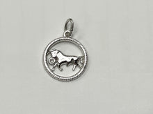 Load image into Gallery viewer, Taurus Silver Charm