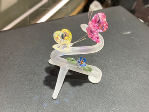 Butterflies Crystal Figurine