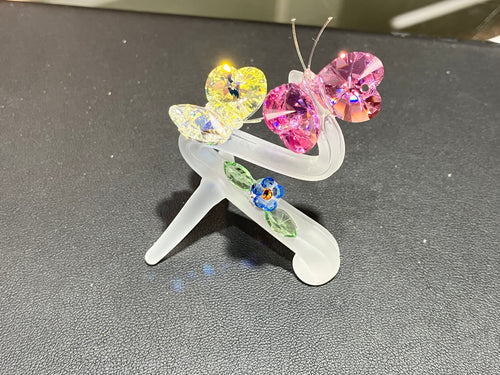 Butterflies Crystal Figurine