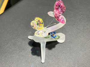 Butterflies Crystal Figurine