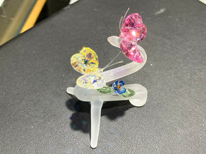 Butterflies Crystal Figurine