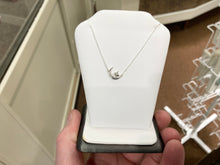 Load image into Gallery viewer, Crescent Moon And Star Silver Necklace