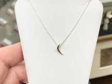Load image into Gallery viewer, Crescent Moon Silver Adjustable Necklace